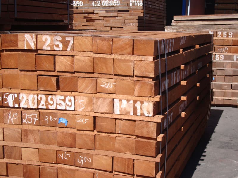 Teak lumber